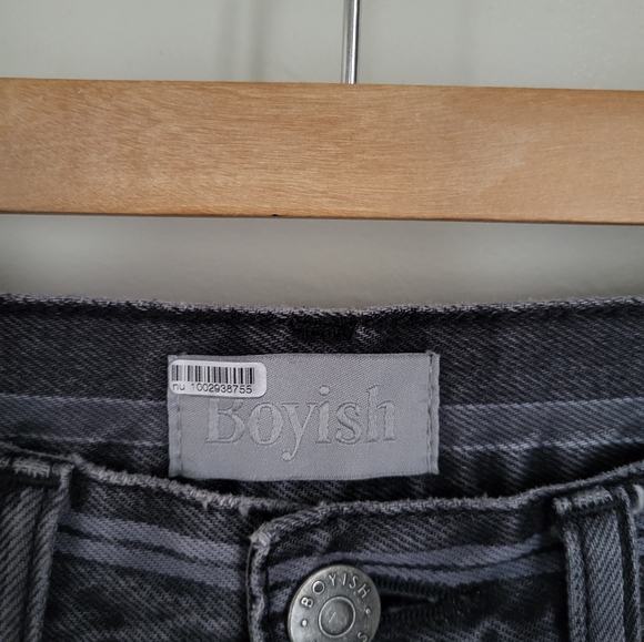 Boyish The Darcy Striped Crop Flare Jeans Anthropologie 27 - Picture 5 of 7